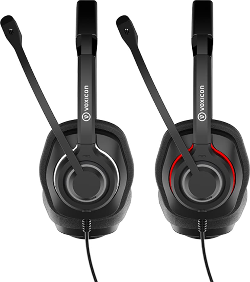 Voxicon USB VXI6B ANC 5-pack Stereo USB-A Musta