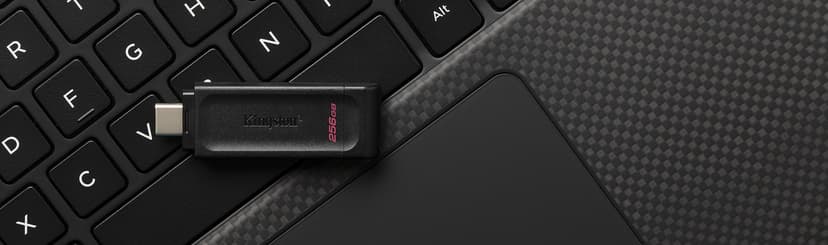 Kingston DataTraveler 70 256GB USB Type-C Sort