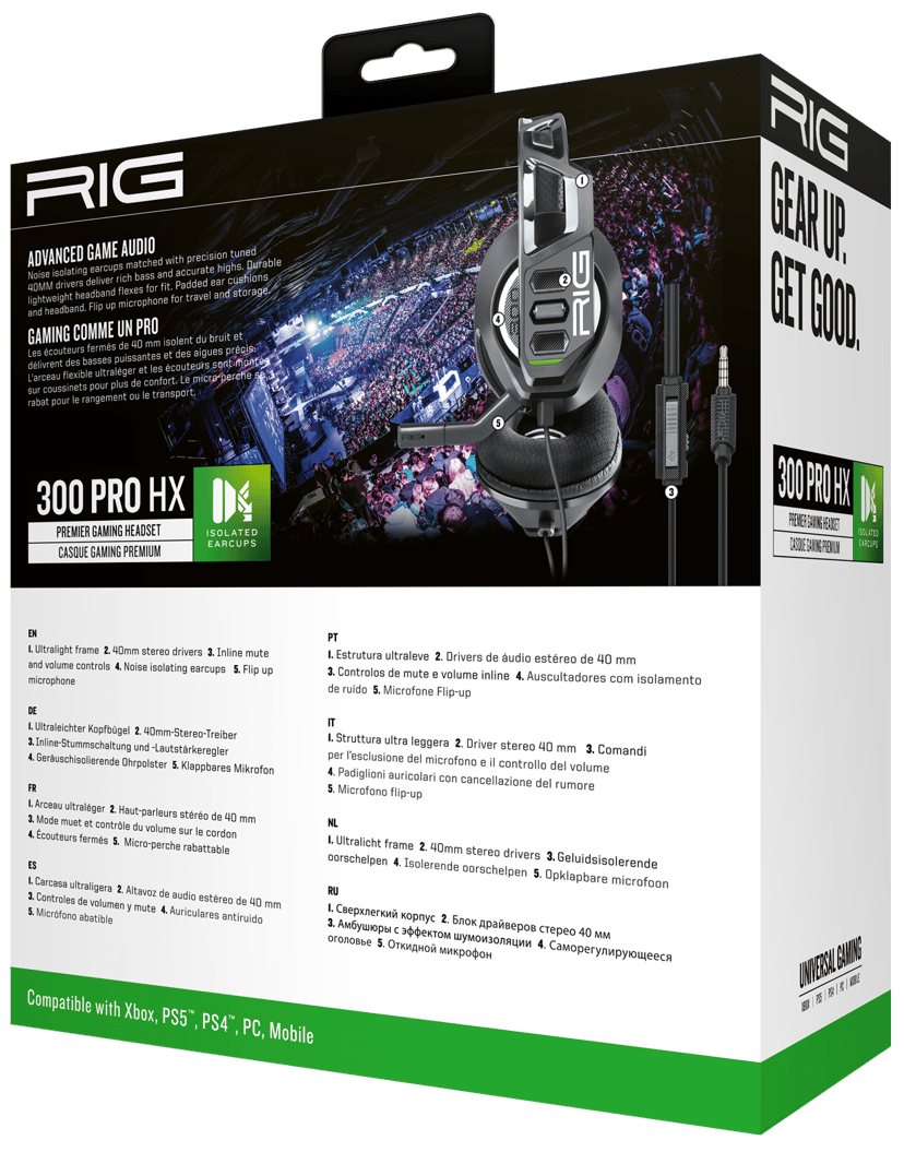 RIG 300 Pro HX - Xbox Svart