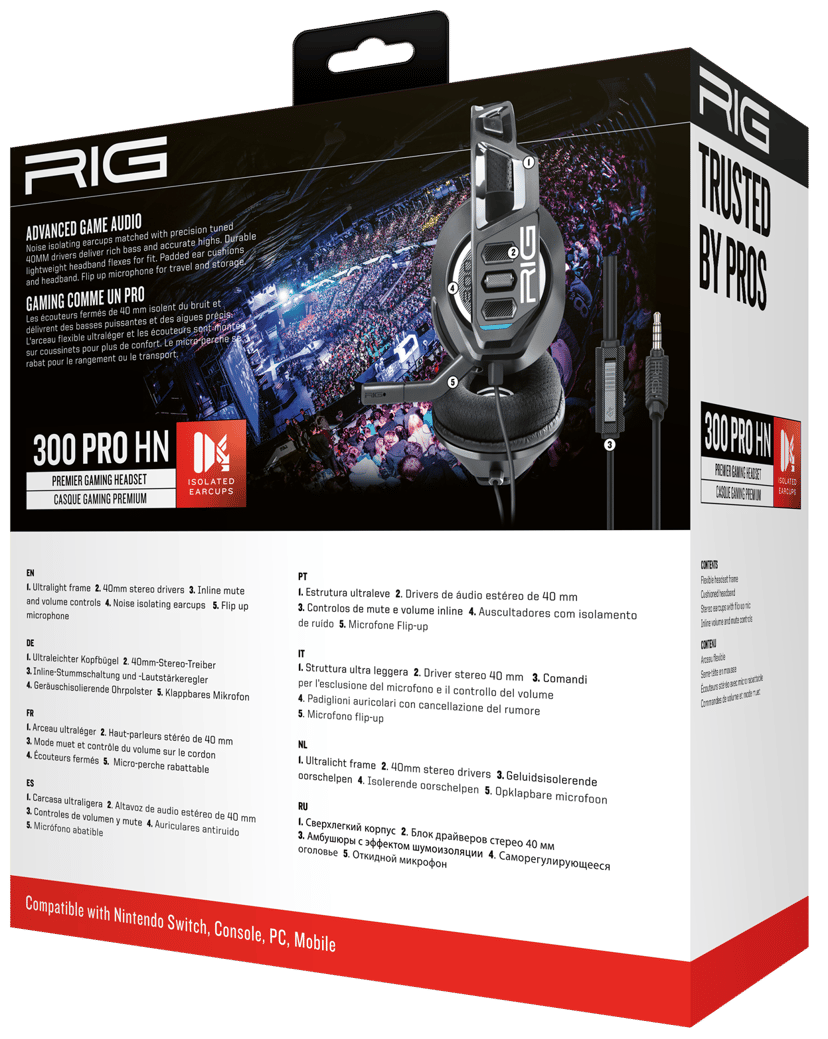 RIG 300 Pro HN - Switch Stereo Svart