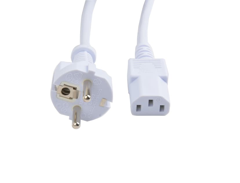 Prokord DPC-SHUC1305W electriciteitssnoer Wit 0,5 m CEE7/7 IEC C13 0.5m CEE7/7 C13 Wit
