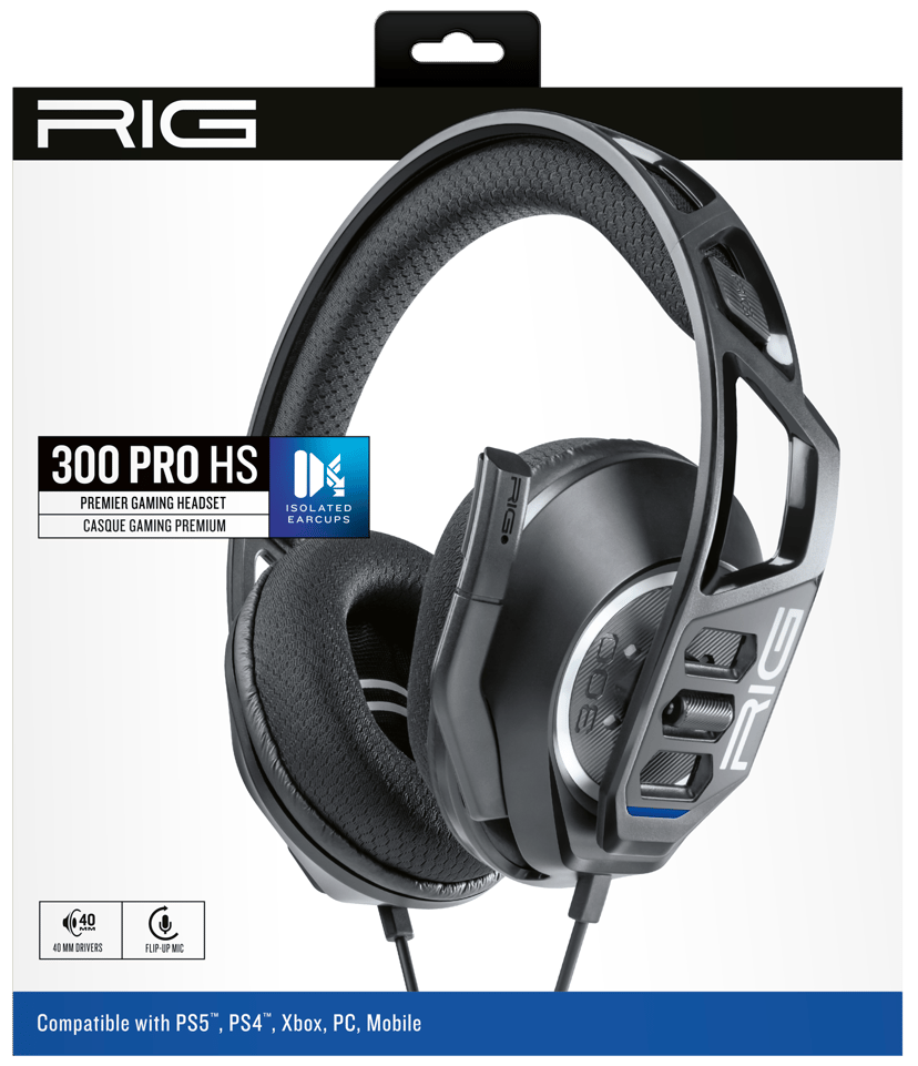 RIG 300 Pro HS - PS4/PS5 Stereo Musta
