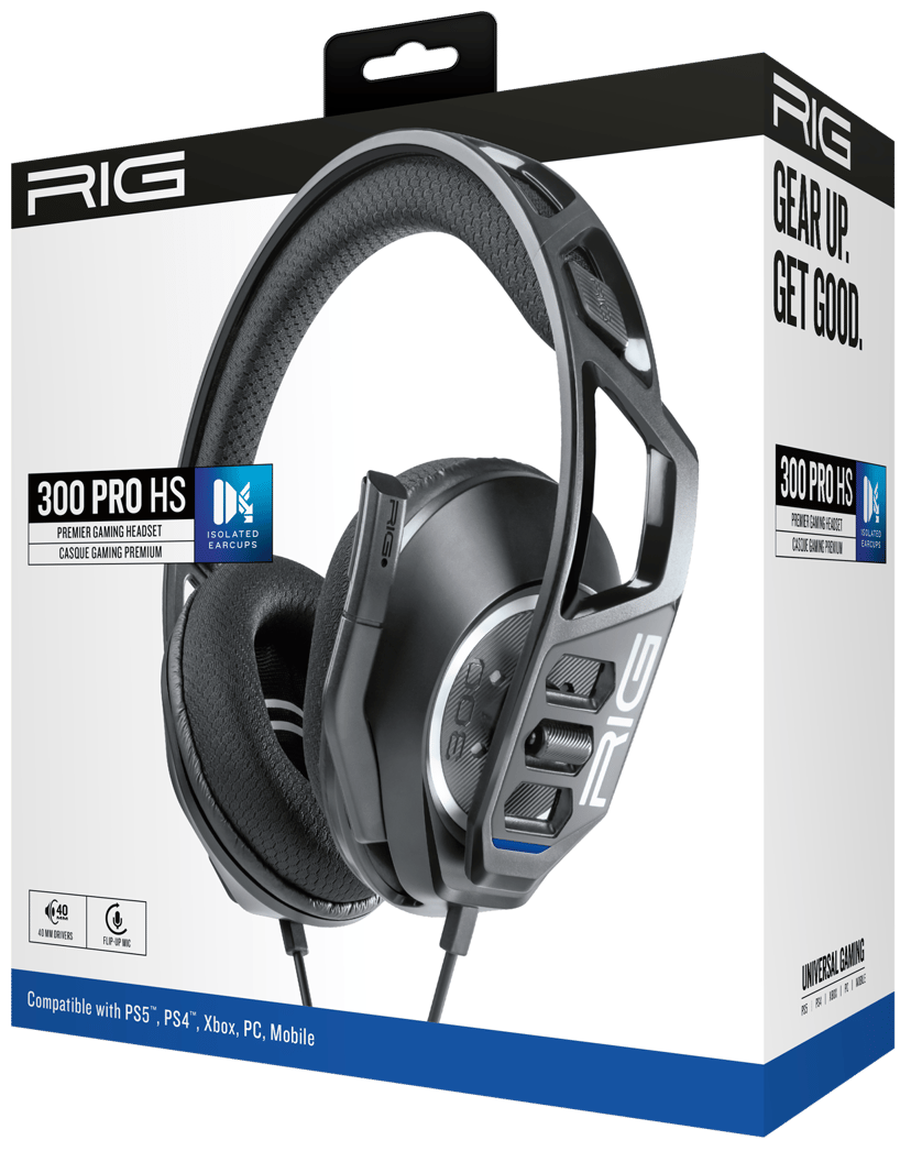 RIG 300 Pro HS - PS4/PS5 Stereo Musta