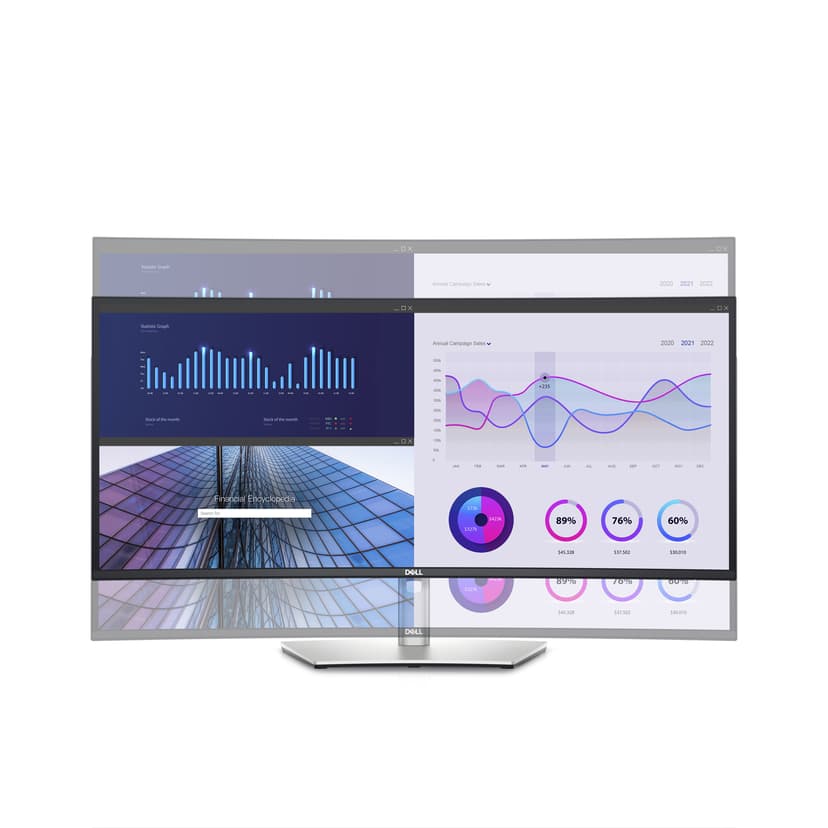 Dell UltraSharp U3423WE Curved - (Fyndvara klass 2) 34.14" 3440 x 1440pixels IPS 21:9 60Hz