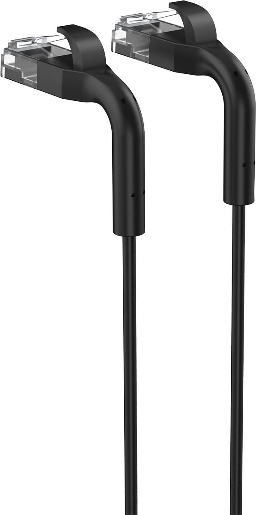 Prokord Ethernet Cat.6 Patch Cable Bendable Rj45 3M Bl RJ-45 Cat 6 3m Zwart