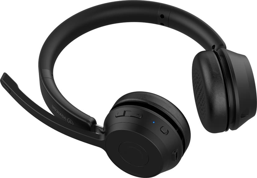 Voxicon VX-P80-B ENC - Bluetooth headset met ondersteuning voor teams & oplaadstation USB-C Zwart