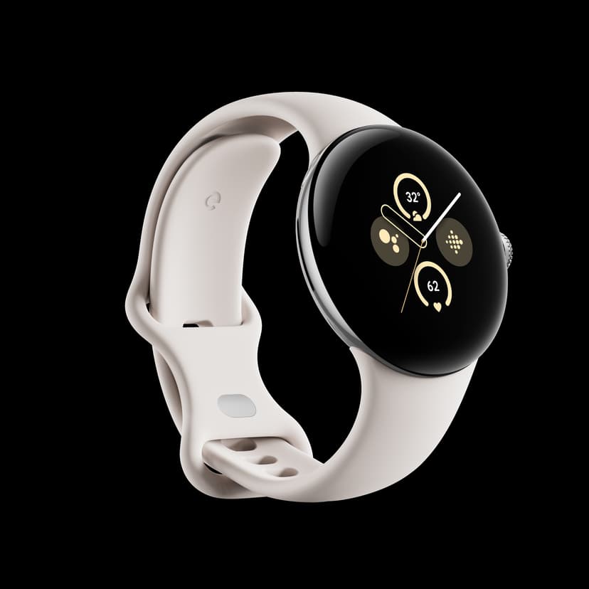 Google Pixel Watch 2 LTE Polished Silver Case Porcelain Band