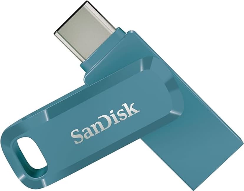 SanDisk Ultra Dual Drive Go 128GB USB Type-A / USB Type-C Blauw