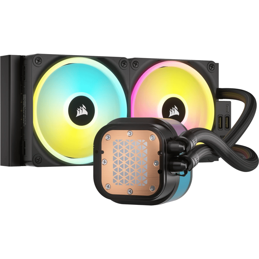 Corsair iCue Link H100i LCD AiO væskekøler Sort