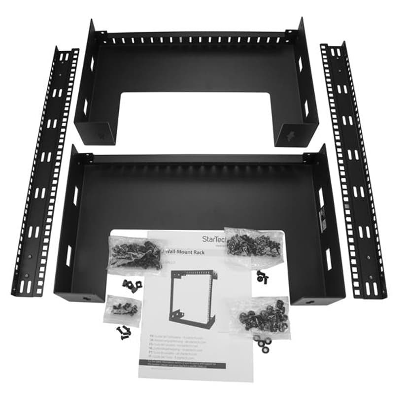 Startech StarTech.com RK12WALLO hylle 12U Veggmonterbar hylle Sort