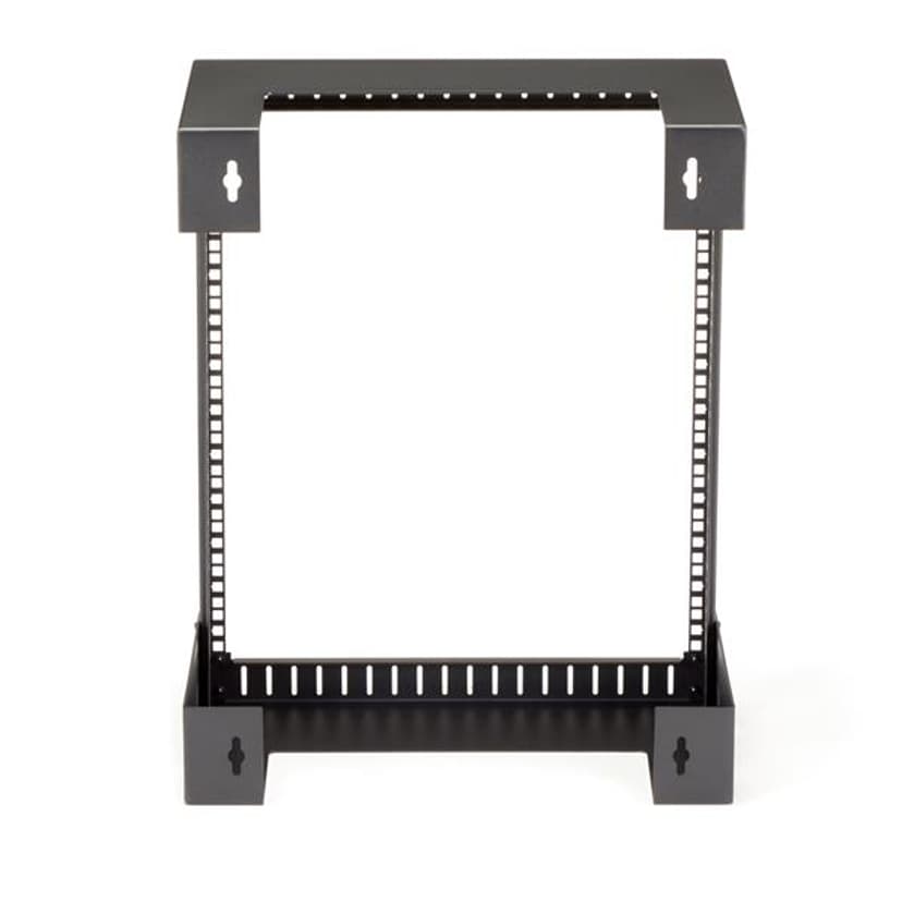 Startech StarTech.com Väggmonterat kraftigt 12U-nätverksrack, 19-tums serverrack med öppen ram, 12-tums djupt, väggmonterat datarack för IT/AV/patchpanel/datorutrustning - korgmuttrar och skruvar ingår