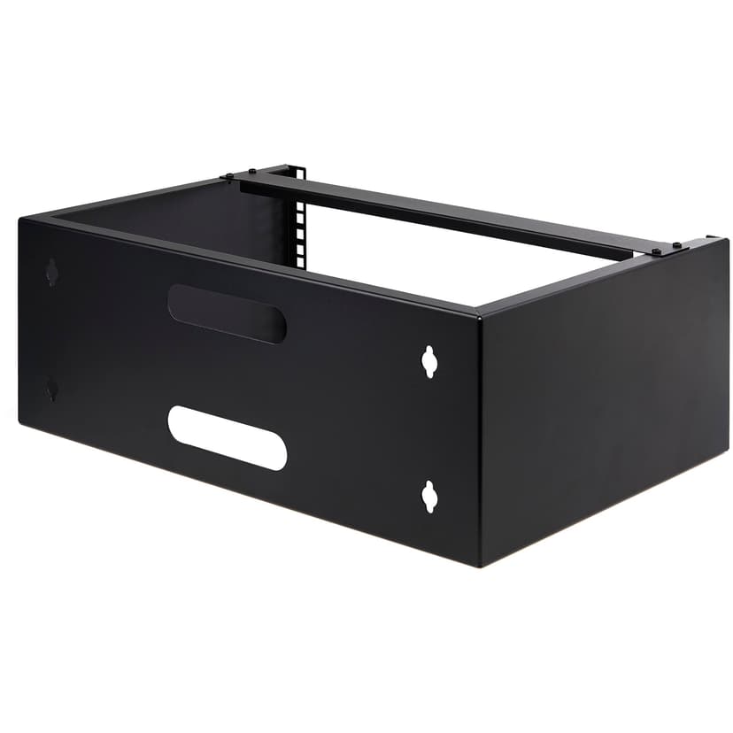 Startech StarTech.com WALLMOUNT4 hylle 4U Veggmonterbar hylle Sort
