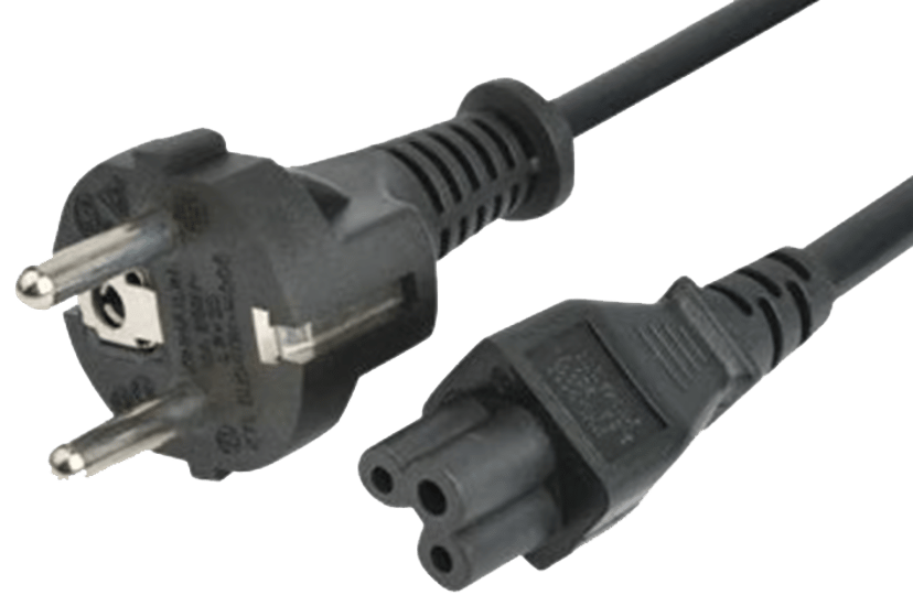 Prokord Virtajohto LSZH PVC FREE 2M 2m CEE7/7 IEC C5 Musta
