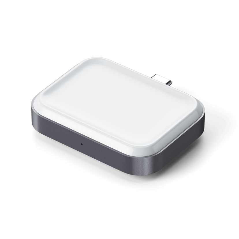 Satechi USB-C Apple Watch/AirPods Charge Silver, Vit