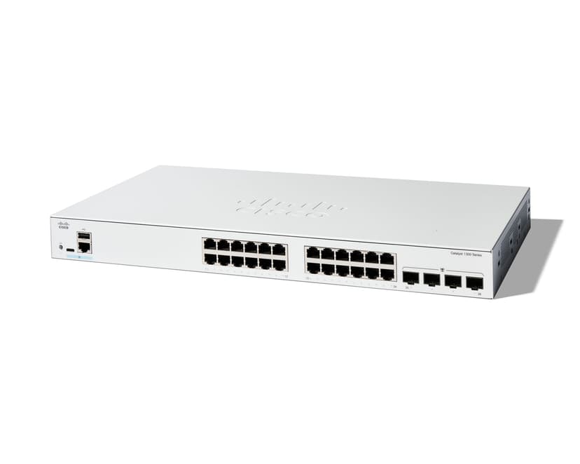 Cisco Catalyst C1300 Managed 24x1GbE 4xGbE SFP Switch