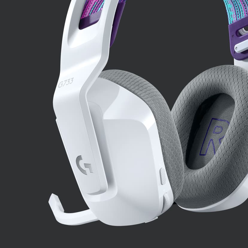 Logitech G733 Lightspeed Wireless RGB Gaming Headset Hvit
