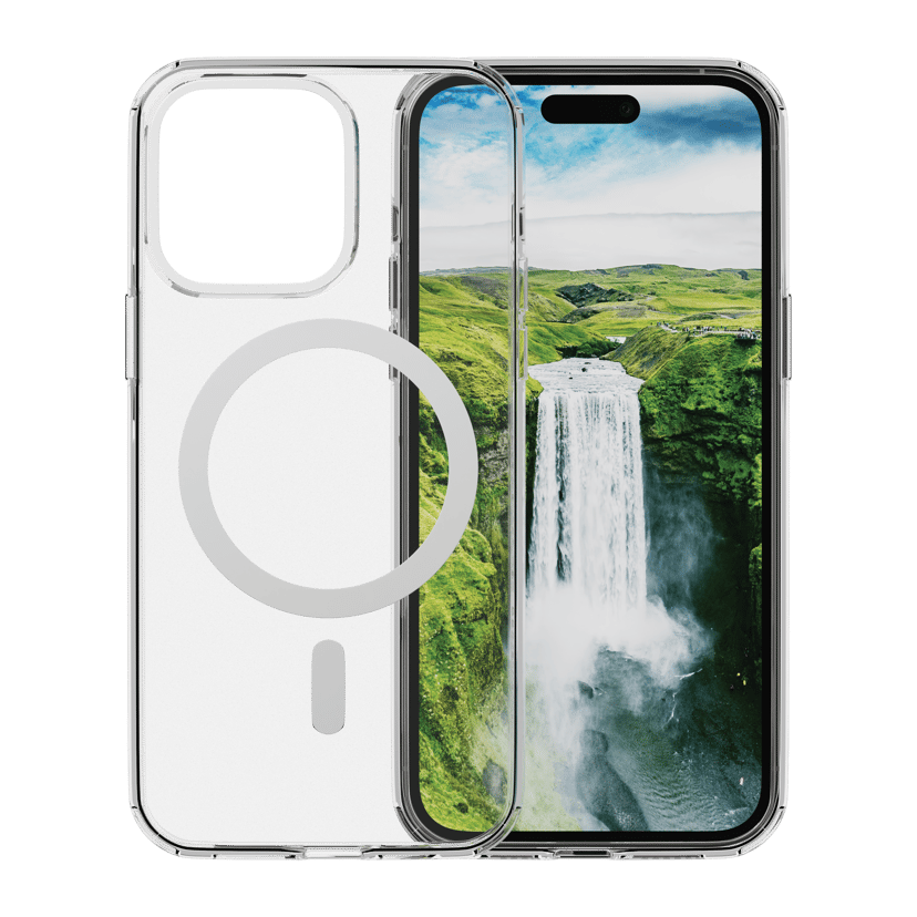 dbramante1928 Iceland Ultra D30 MagSafe iPhone 15 Pro Läpinäkyvä, Valkoinen