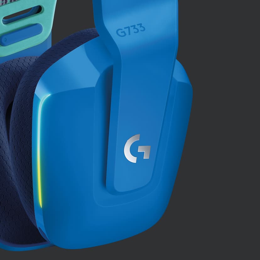 Logitech G733 Lightspeed Wireless RGB Gaming Headset Stereo Blå
