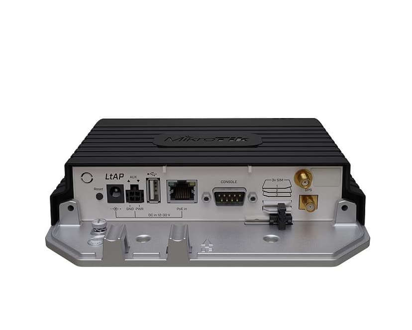 Mikrotik LtAP LR8 LTE 300 Mbit/s Svart Strömförsörjning via Ethernet (PoE) stöd