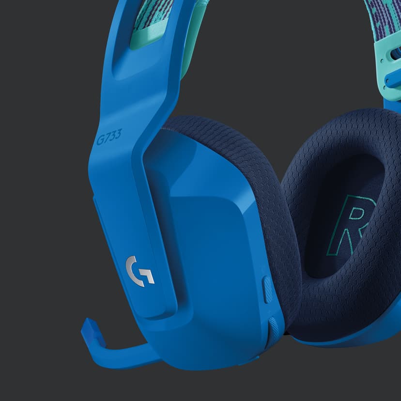 Logitech G733 Lightspeed Wireless RGB Gaming Headset Blå