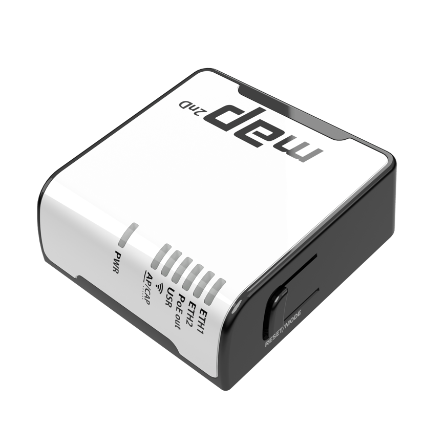 Mikrotik mAP Sort, Hvid Strøm over Ethernet (PoE)