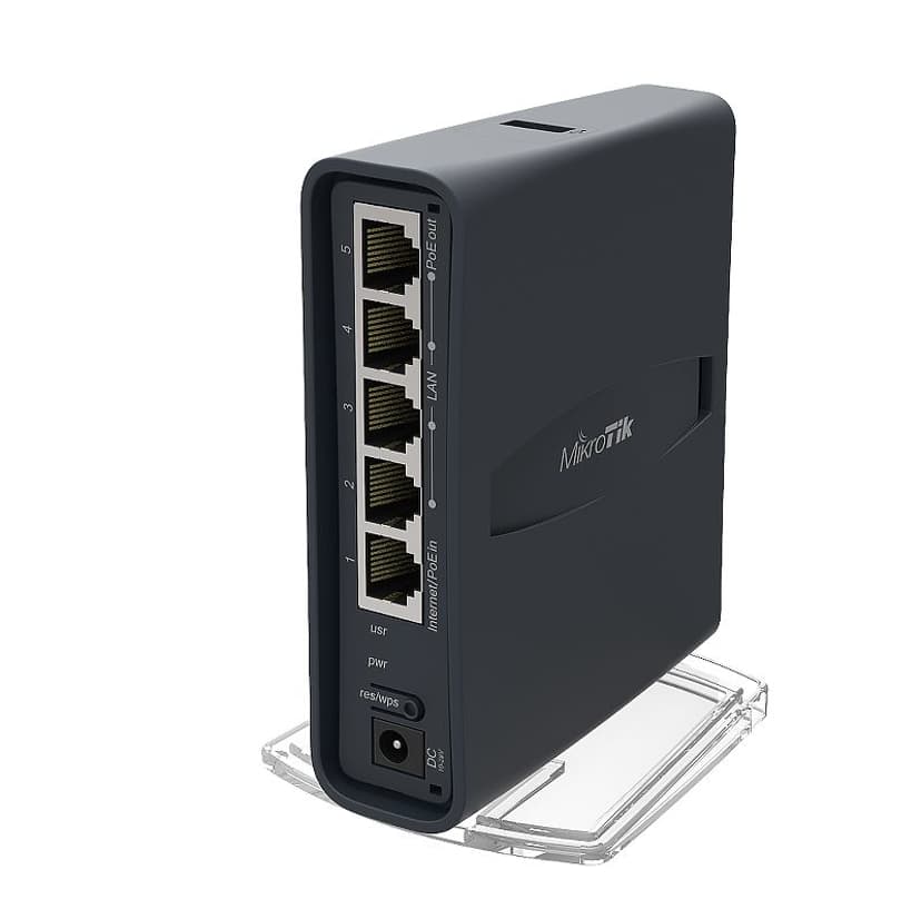 Mikrotik hAP ac lite tower Svart Strömförsörjning via Ethernet (PoE) stöd