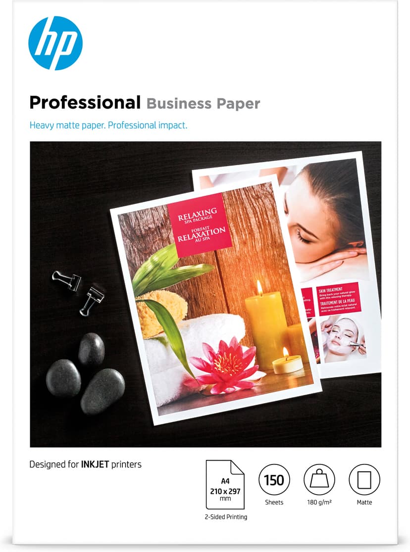 HP Papir Professional Mat A4 180 g 150 ark – InkJet/PageWide