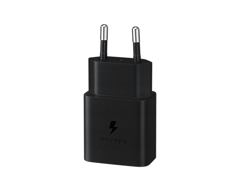 Samsung Wall Charger 15W + USB-C Cable 1m Musta