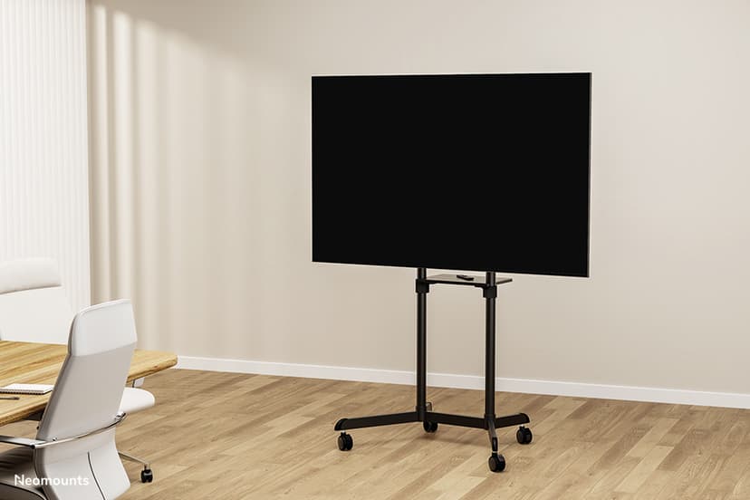 Neomounts NS-M1250BLACK - Mobiel Vloermeubel voor 37-70" flat screens - Incl. laptop plateau - Zwart