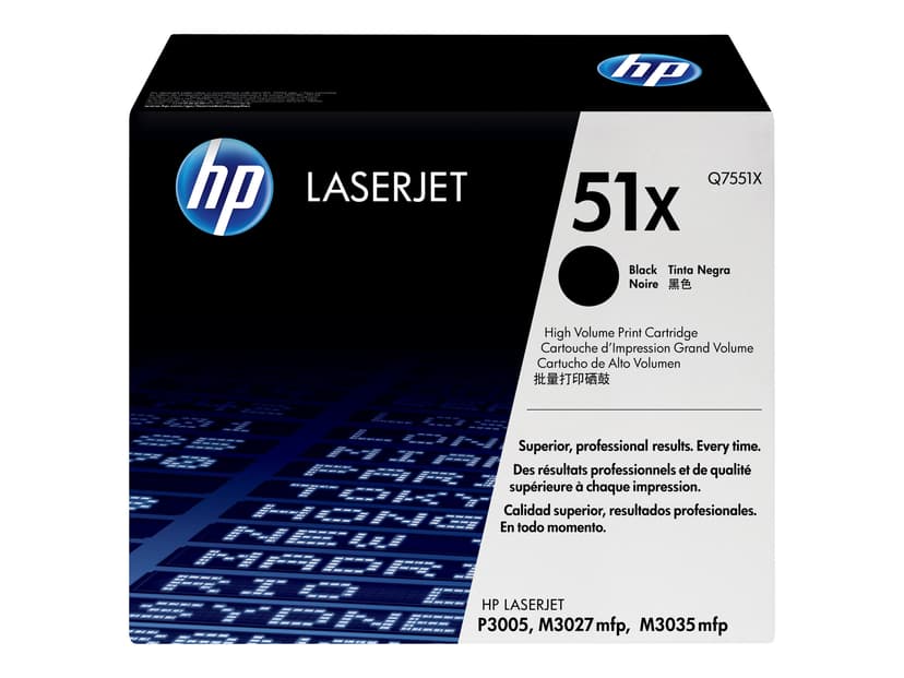 HP Toner Svart 13K - Q7551X