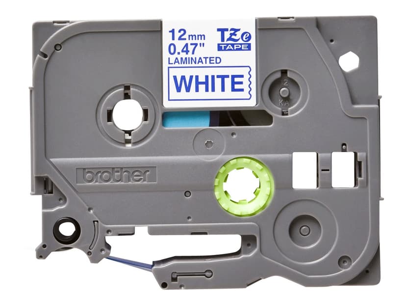 Brother Tape 12mm TZe-233 Blauw/Wit