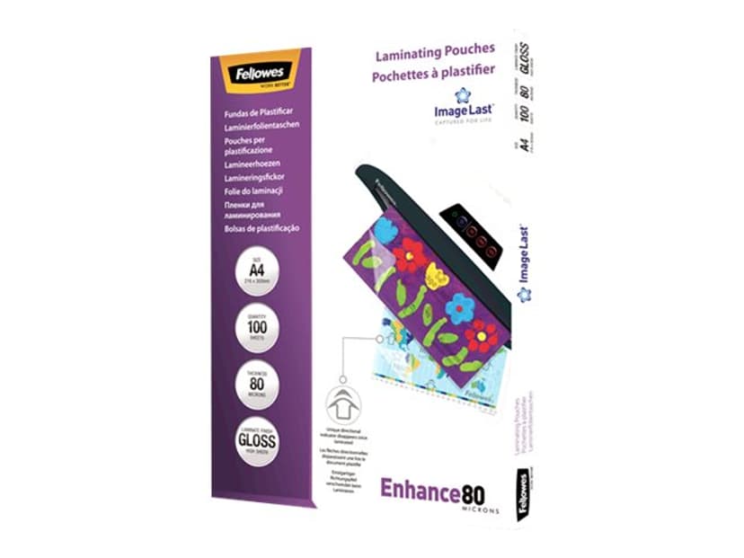 Fellowes Lamineringpose 80 mikron A4 100 stk