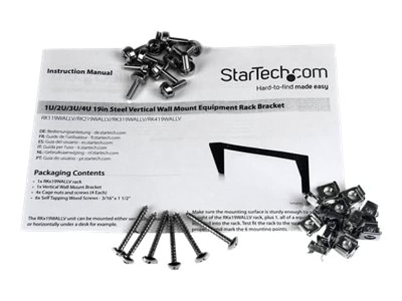 Startech 4U Vertikalt Väggstativ 19"