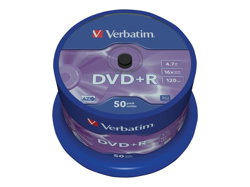 Verbatim 50 x DVD+R DVD+R 4.7GB 50pc(s)