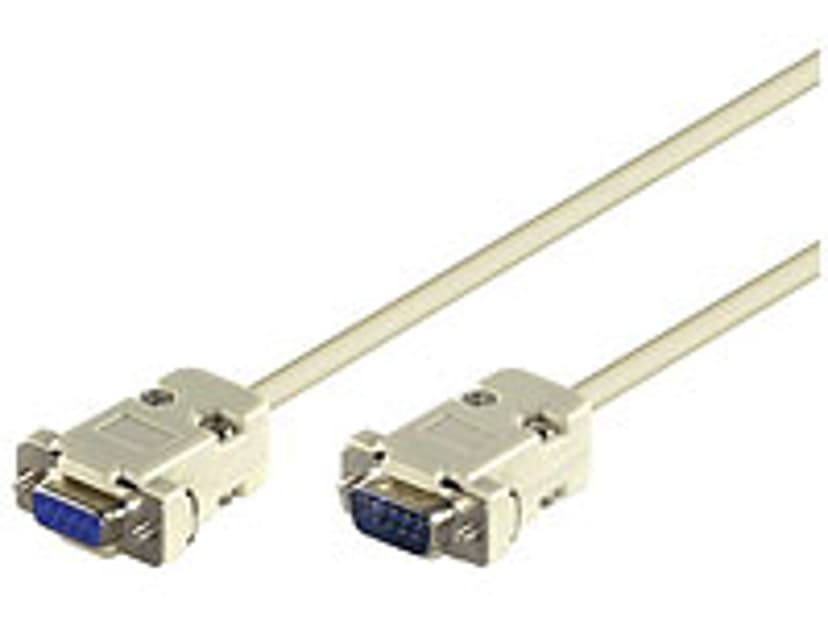 Microconnect Serial extension cable 30m DB9 DB9 Grijs