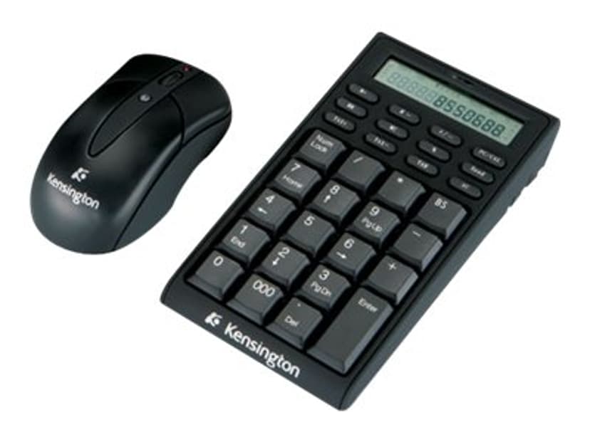 Kensington Wireless Notebook Keypad/Calculator and Mouse Set sats med tangentbord och mus
