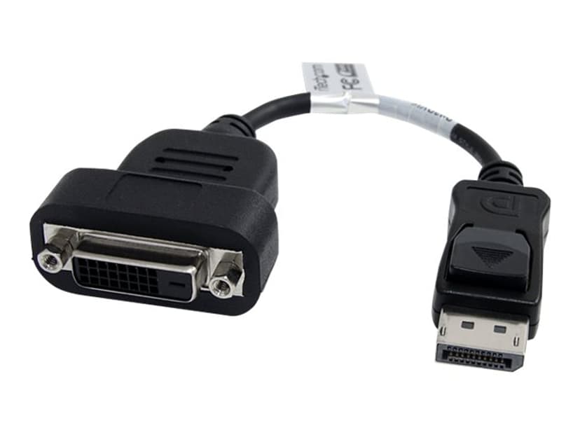 Startech DisplayPort to DVI Active Adapter 0.2m DisplayPort DVI-D Musta