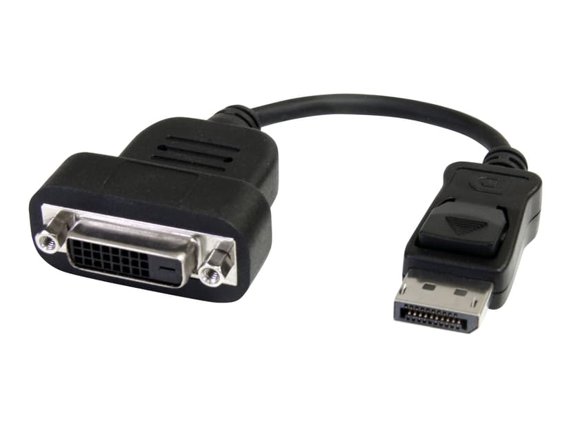 Startech DisplayPort to DVI Active Adapter 0.2m DisplayPort DVI-D Musta