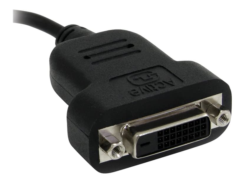 Startech Mini DisplayPort to DVI Active Adapter 0.12m Mini DisplayPort DVI-D Sort