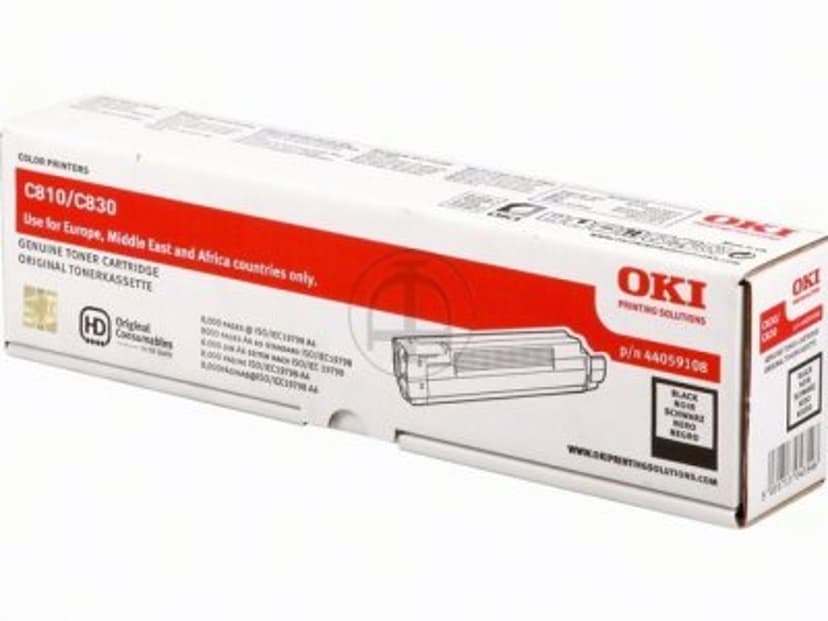 OKI Toner Svart 8k - C810/C830