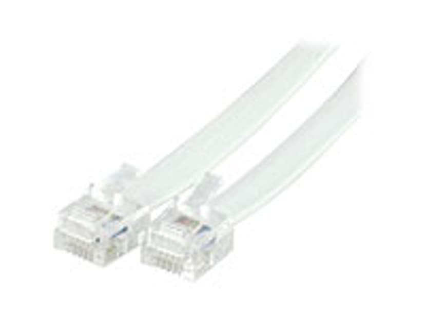 Deltaco Telefonkabel 2m RJ-12 RJ-12