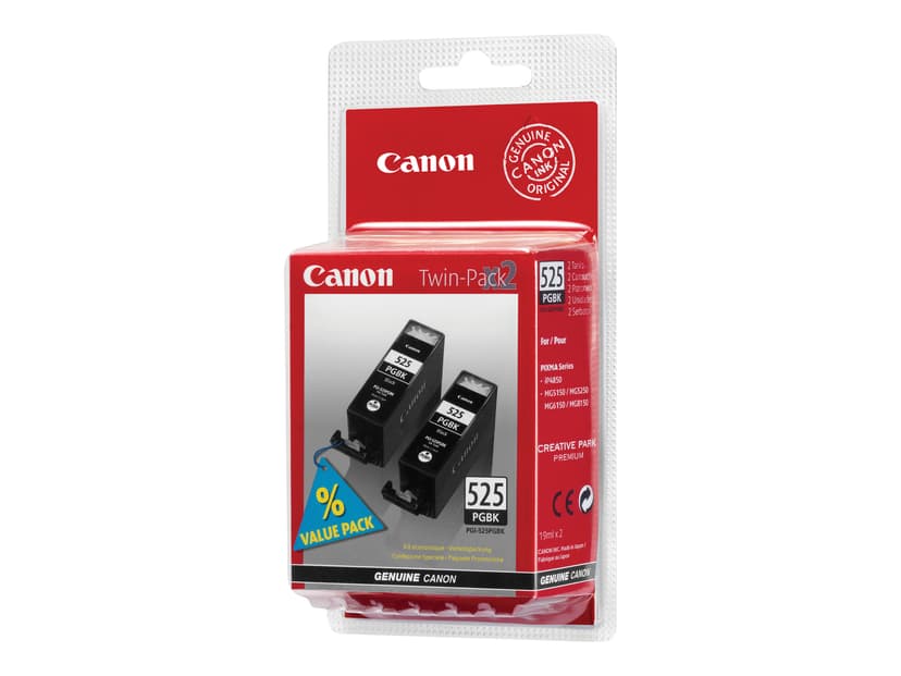 Canon Bläck Svart PGI-525PGBK TWINPACK - MG5150/IP4850