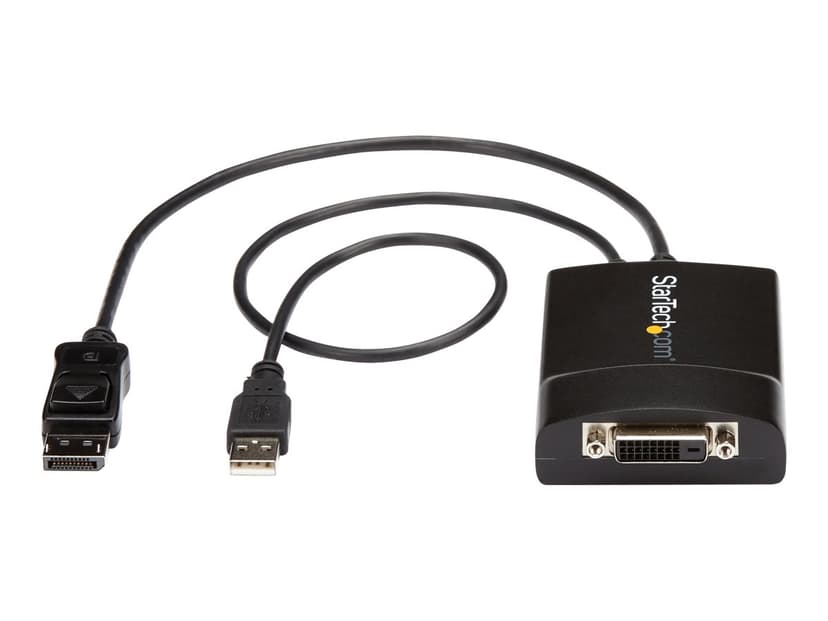 Startech DisplayPort to DVI Dual Link Active Adapter 0.37m DisplayPort DVI-D Zwart