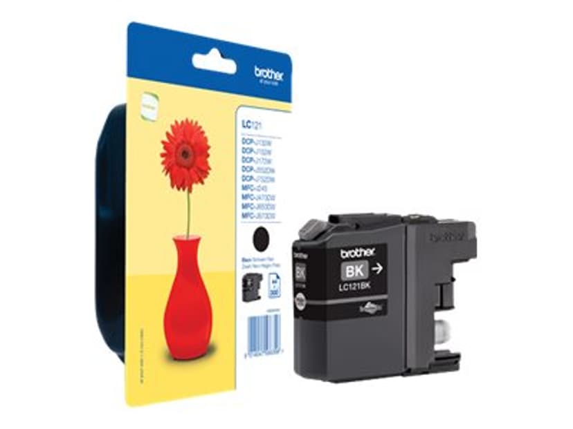 Brother Bläck Svart LC121BK - DCP-J752DW