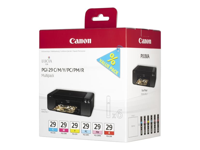 Canon Blæk Multipak PGI-29 (CMY/PC/PM/R)