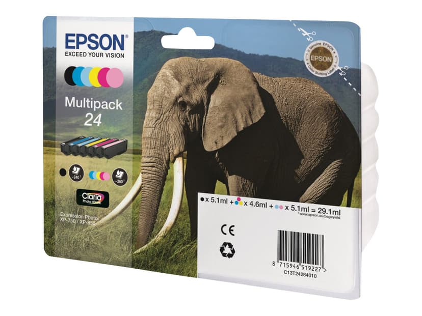 Epson Muste Monipakkaus 6-ColorS 24 Claria Kuva HD
