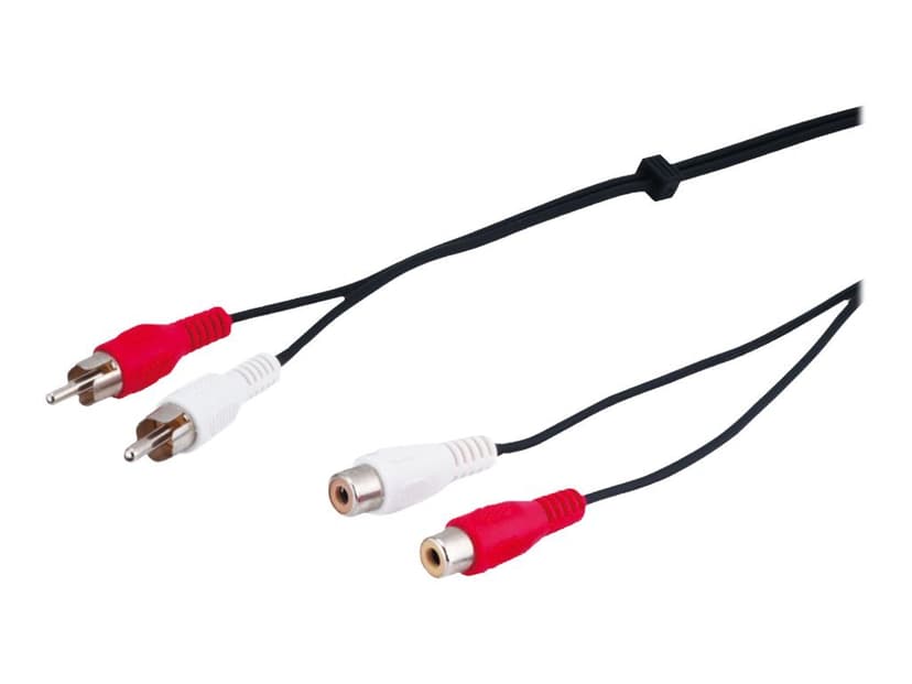 Microconnect 2xRCA Ha - 2xRCA Ho 5m 2 x RCA 2 x RCA