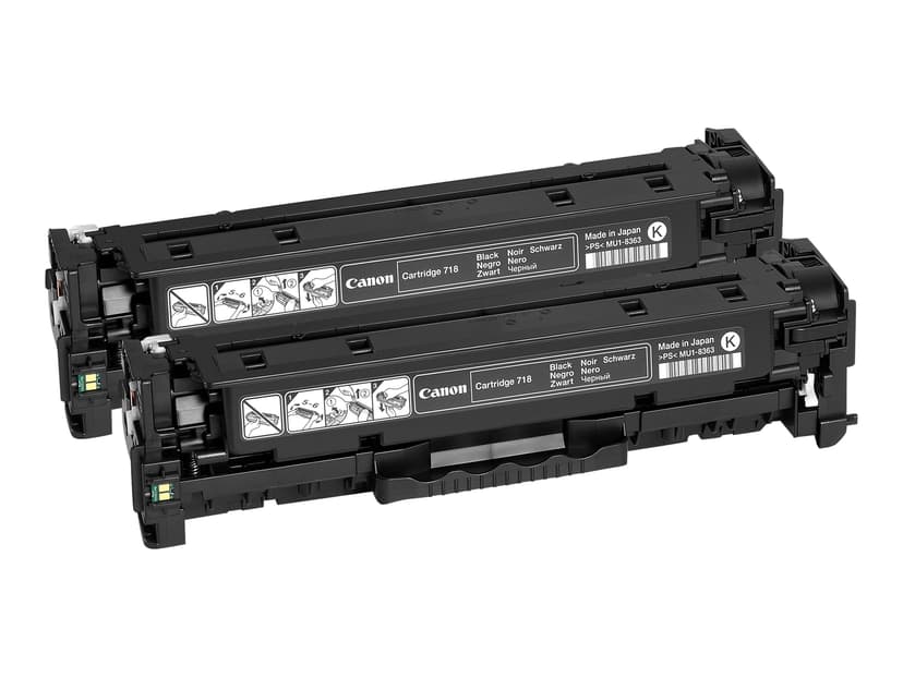 Canon Toner Svart 3,4k Type 718 2-Pack
