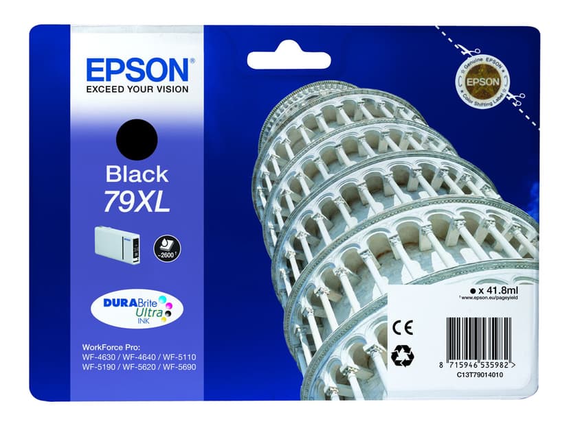 Epson Bläck Svart 2.6K 79XL - WF-4630DWF
