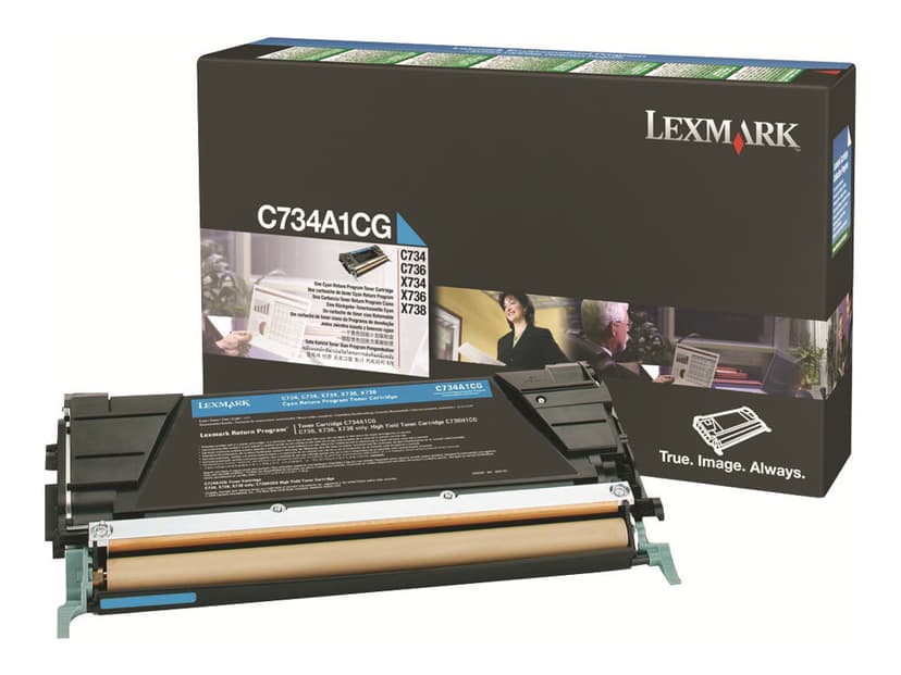 Lexmark Toner Cyaan 6K - C73x/X73x Return
